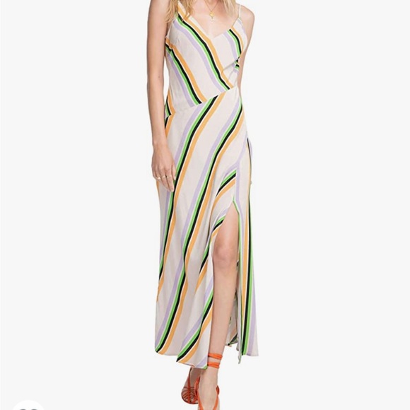 Summer dress! Great colours and very flattering with side slit! - Picture 4 of 6